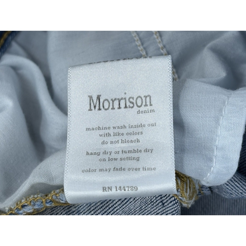 Morrison Bootcut Jeans Womens 29 Blue Rock-Star Stargazer Distressed Light Wash - Picture 9 of 14